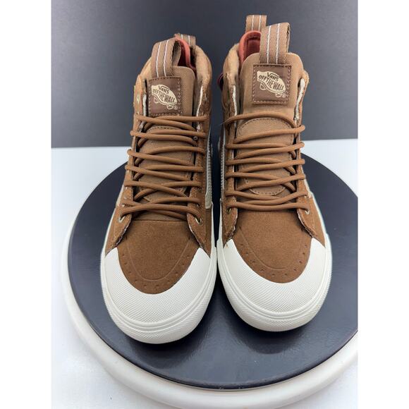 Vans Sk8-Hi MTE Womens Size 7.5 Waterproof Chestnut Brown Hiking Shoes Boots NEW - Picture 2 of 12
